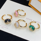 Louis Vuitton Chalcedony Crystal Open Ring – Luxury Designer Jewelry – product image 11
