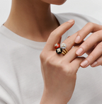 Louis Vuitton Chalcedony Crystal Open Ring – Luxury Designer Jewelry – product image 12