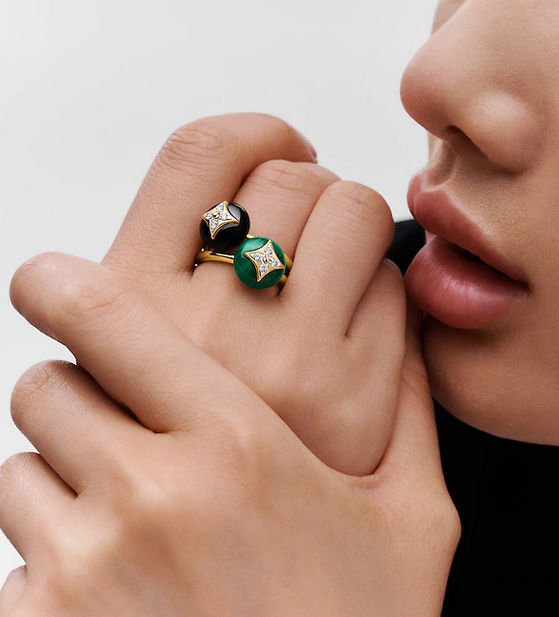 Louis Vuitton Chalcedony Crystal Open Ring – Luxury Designer Jewelry – product image 13