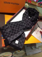Louis Vuitton Classic Checkerboard Wool Warm Scarf for Women – product image 11