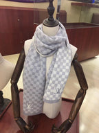 Louis Vuitton Classic Checkerboard Wool Warm Scarf for Women – product image 7