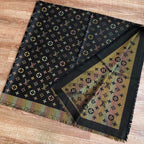 Louis Vuitton Classic Color Striped Gold Silk Square Scarf for Women – product image 13