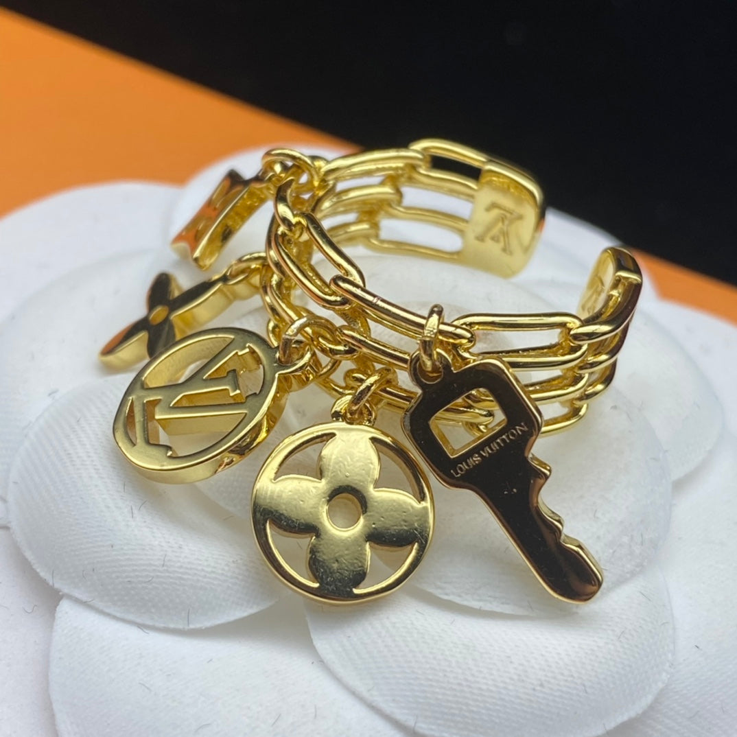 Louis Vuitton Classic Key Monogram Pendant Ring – Luxury Designer Jewelry – product image 7