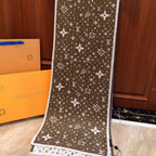 Louis Vuitton Classic Monogram Cashmere Jacquard Knit Scarf for Women – product image 13