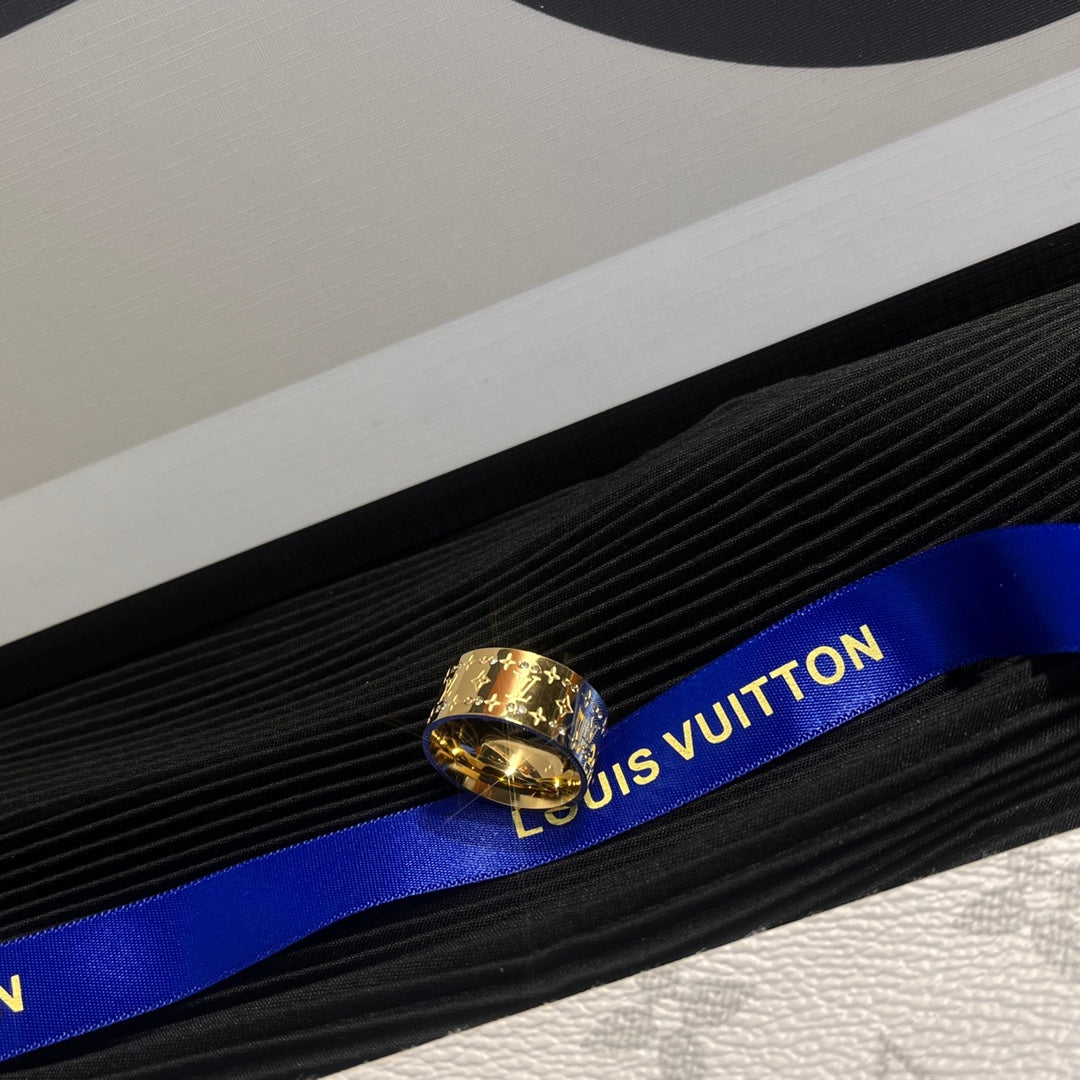 Louis Vuitton Classic Monogram Crystal Ring – Luxury Designer Jewelry – product image 1