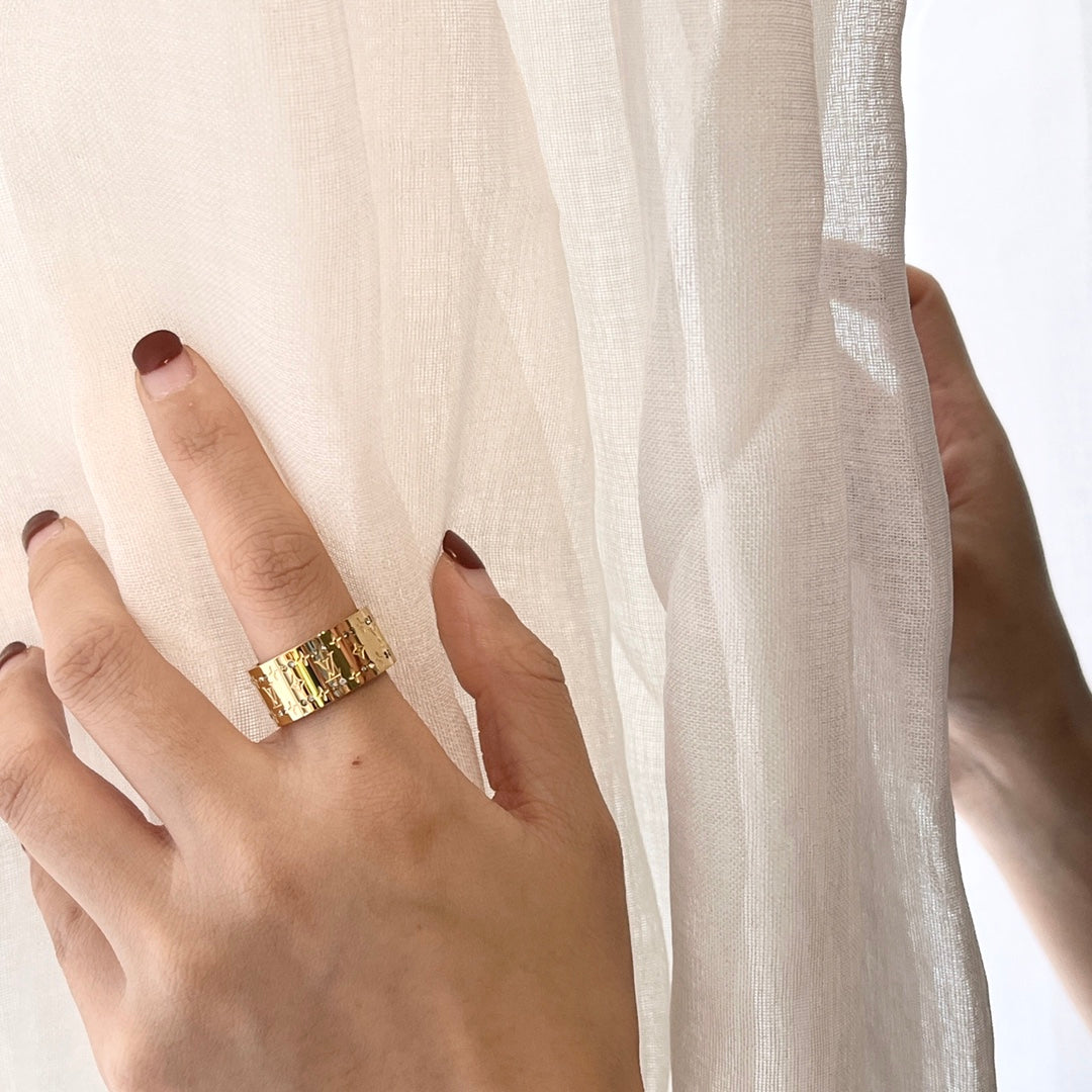 Louis Vuitton Classic Monogram Crystal Ring – Luxury Designer Jewelry – product image 9