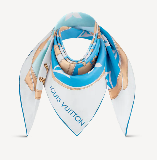 Louis Vuitton Classic Monogram Gradient Silk Scarf for Women – product image 10