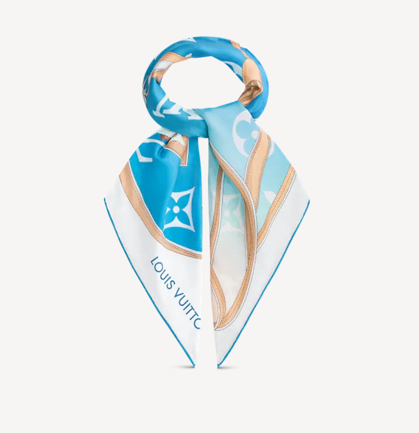 Louis Vuitton Classic Monogram Gradient Silk Scarf for Women – product image 11