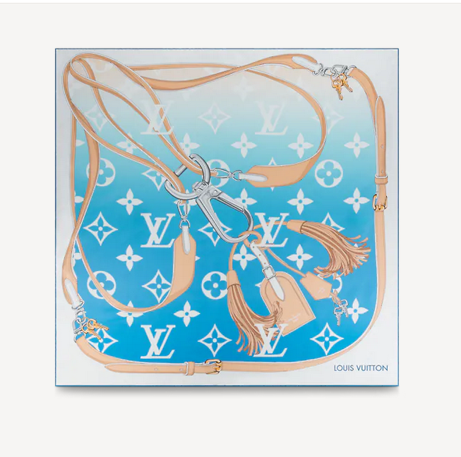 Louis Vuitton Classic Monogram Gradient Silk Scarf for Women – product image 3