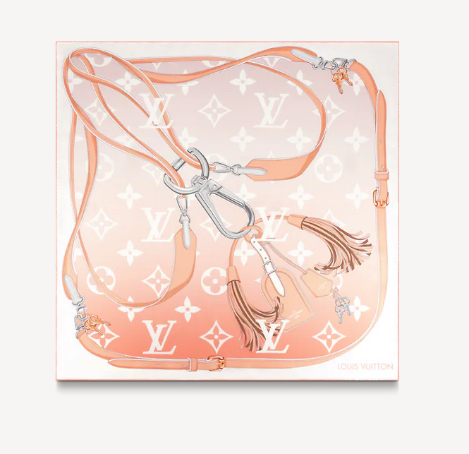 Louis Vuitton Classic Monogram Gradient Silk Scarf for Women – product image 4