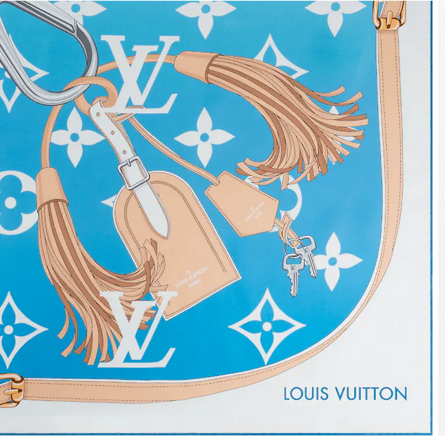 Louis Vuitton Classic Monogram Gradient Silk Scarf for Women – product image 7