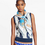 Louis Vuitton Classic Monogram Gradient Silk Scarf for Women – product image 8