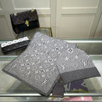 Louis Vuitton Classic Monogram Unisex Wool Scarf Hat Set – product image 1