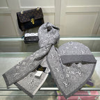 Louis Vuitton Classic Monogram Unisex Wool Scarf Hat Set – product image 17