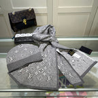 Louis Vuitton Classic Monogram Unisex Wool Scarf Hat Set – product image 18