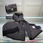 Louis Vuitton Classic Monogram Unisex Wool Scarf Hat Set – product image 24