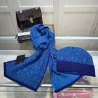 Louis Vuitton Classic Monogram Unisex Wool Scarf Hat Set – product image 30