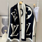 Louis Vuitton Classic Retro Big Embossed Cashmere Scarf for Women – product image 1