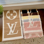 Louis Vuitton Classic Retro Big Embossed Cashmere Scarf for Women – product image 11