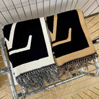Louis Vuitton Classic Retro Big Embossed Cashmere Scarf for Women – product image 13