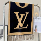 Louis Vuitton Classic Retro Big Embossed Cashmere Scarf for Women – product image 14