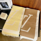 Louis Vuitton Classic Retro Big Embossed Cashmere Scarf for Women – product image 15