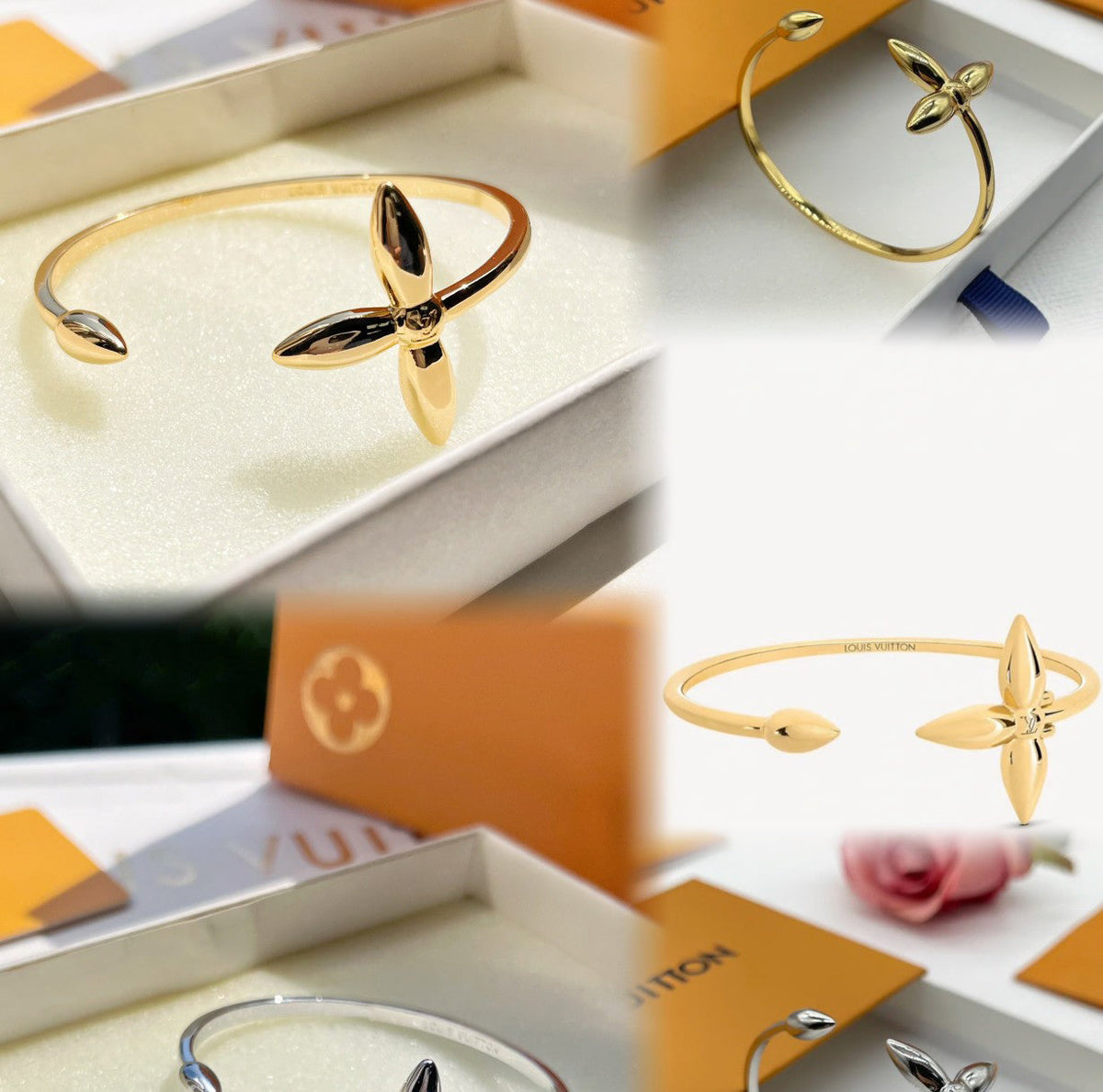 Louis Vuitton Clover Open Bracelet – Luxury Jewelry – product image 7