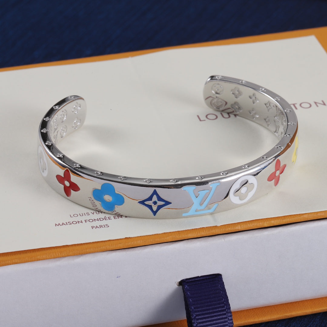 Louis Vuitton Colored Enamel Embossed Bracelet – Luxury Jewelry – product image 3