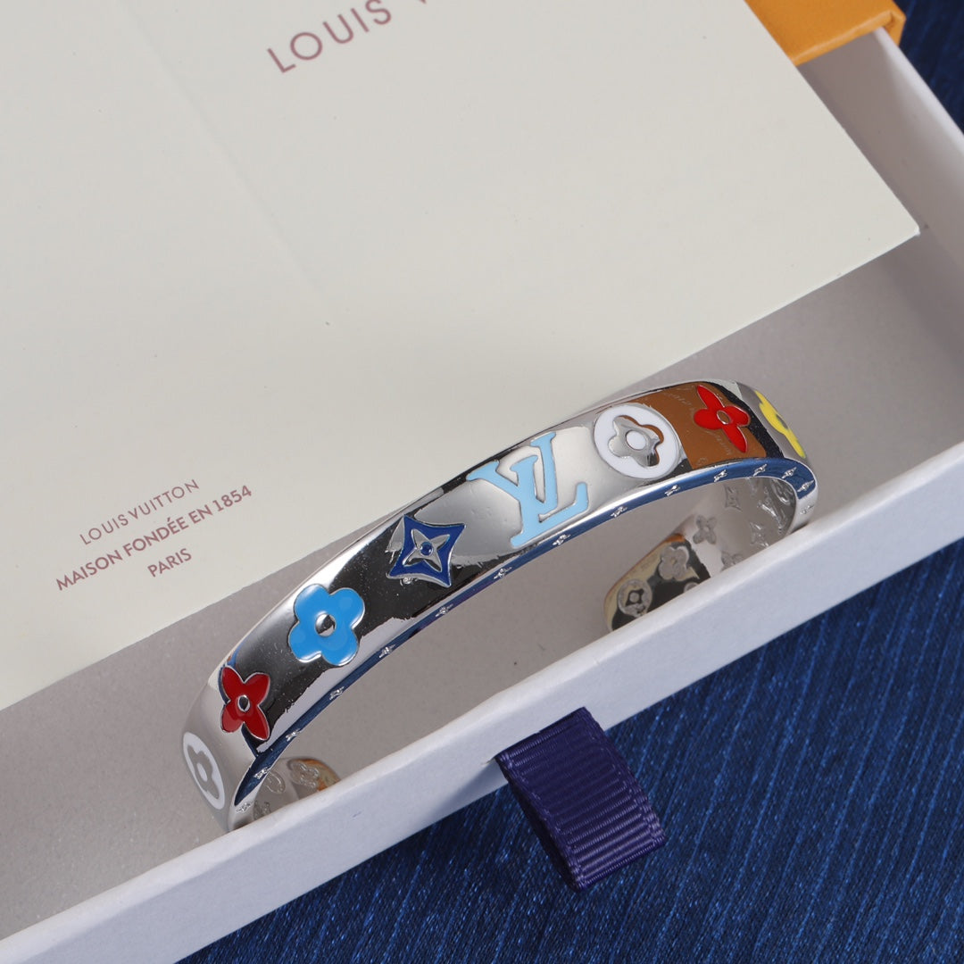 Louis Vuitton Colored Enamel Embossed Bracelet – Luxury Jewelry – product image 10