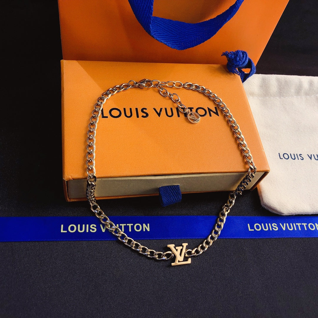 Louis Vuitton Cookie Logo Necklace – Luxury Designer Jewelry – product image 1