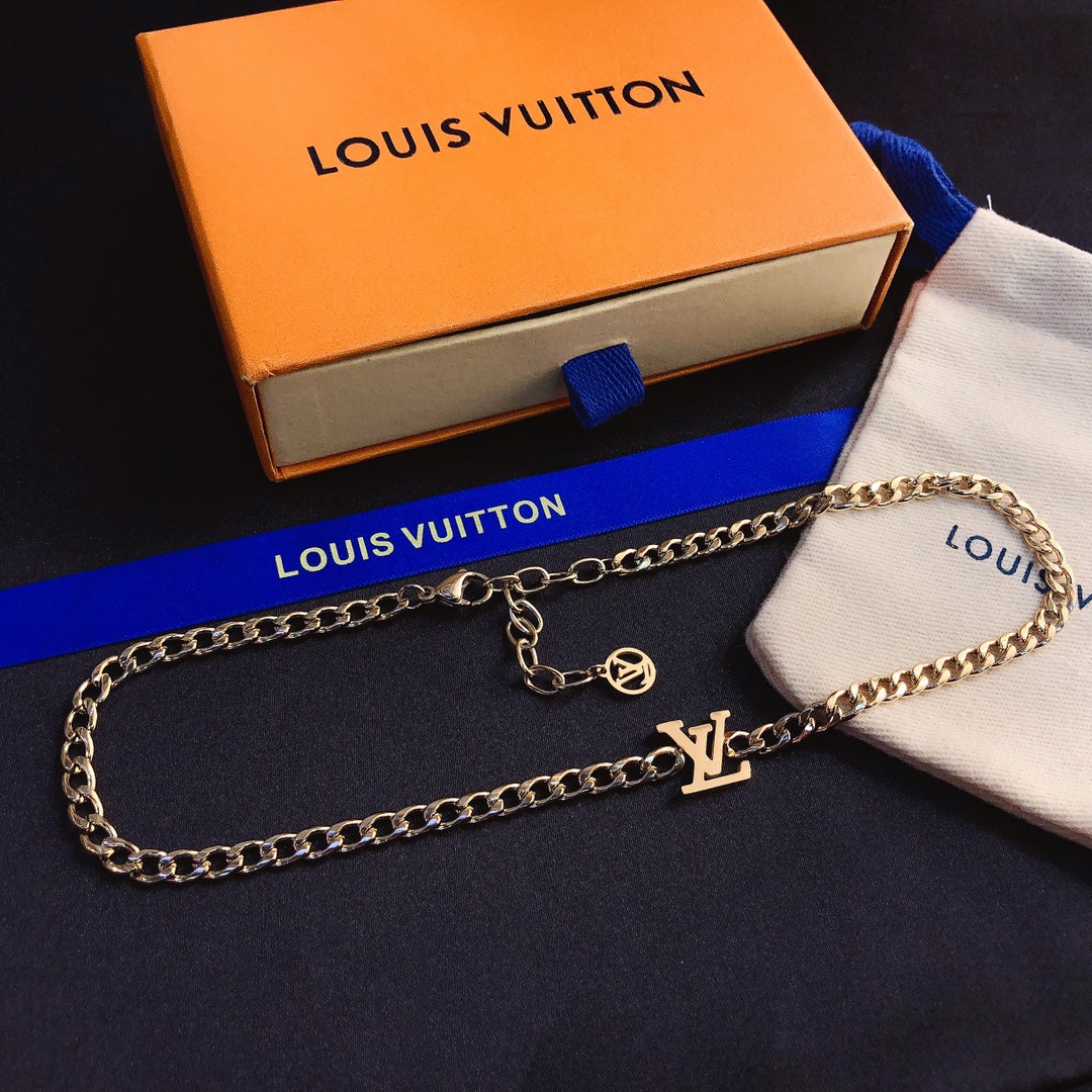 Louis Vuitton Cookie Logo Necklace – Luxury Designer Jewelry – product image 2