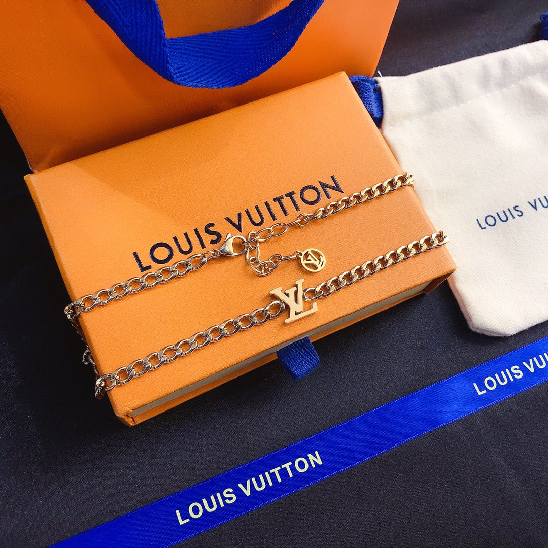 Louis Vuitton Cookie Logo Necklace – Luxury Designer Jewelry – product image 3