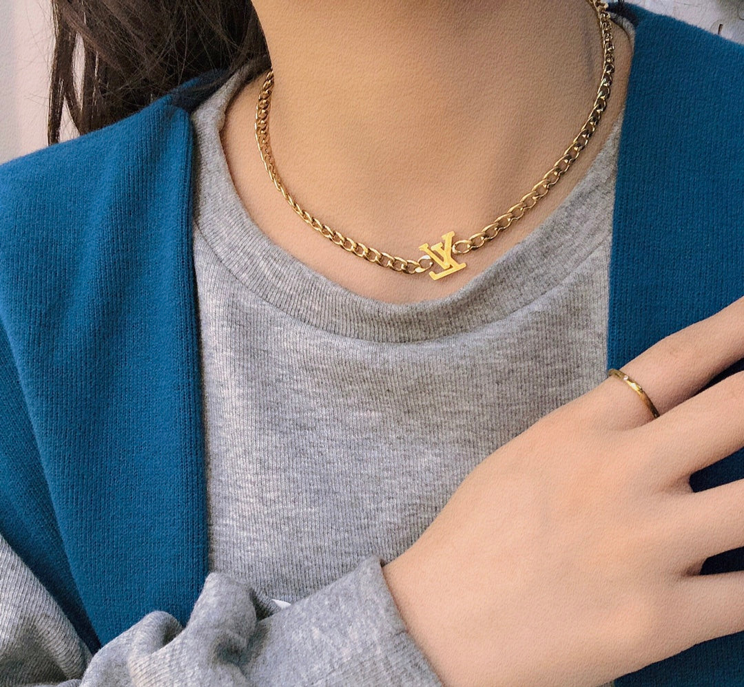 Louis Vuitton Cookie Logo Necklace – Luxury Designer Jewelry – product image 7
