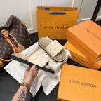 Louis Vuitton Couple Embossed Velcro Sandals – sandals product image 18