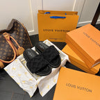 Louis Vuitton Couple Embossed Velcro Sandals – sandals product image 2