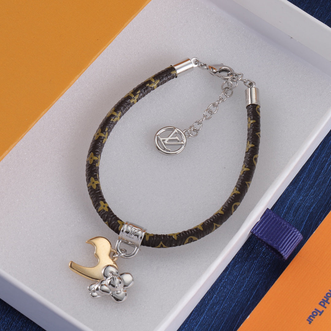 Louis Vuitton Couple Love Spliced Doll Leather Bracelet – Luxury Jewelry – product image 9