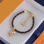 Louis Vuitton Couple Love Spliced Doll Leather Bracelet – Luxury Jewelry – product image 10