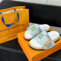 Louis Vuitton Couple's Checkerboard Sandals – sandals product image 3