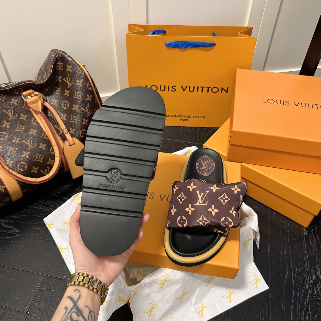 Louis Vuitton Couple Vintage Print Velcro Sandals – sandals product image 13