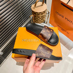 Louis Vuitton Couples Monogram& Checkerboard Flat Slippers – slippers product image 14