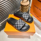 Louis Vuitton Couples Monogram& Checkerboard Flat Slippers – slippers product image 6