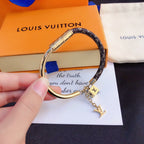 Louis Vuitton Cowhide Patchwork Bracelet – Luxury Jewelry – product image 1