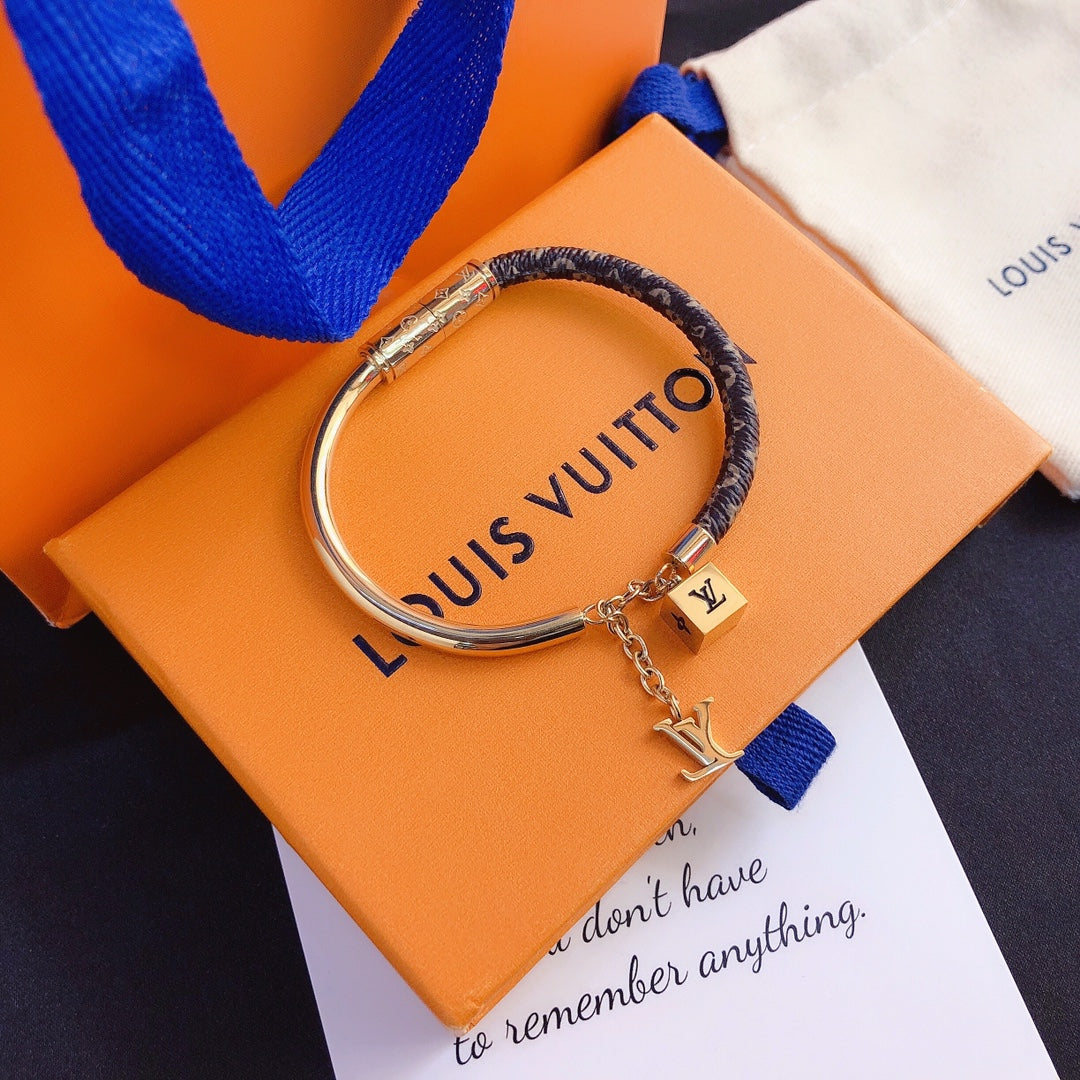 Louis Vuitton Cowhide Patchwork Bracelet – Luxury Jewelry – product image 5
