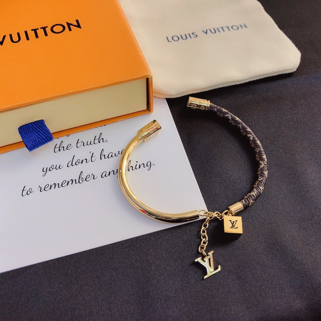Louis Vuitton Cowhide Patchwork Bracelet – Luxury Jewelry – product image 7