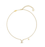 Louis Vuitton Crystal Alphabet Floral Necklace – Luxury Designer Jewelry – product image 6