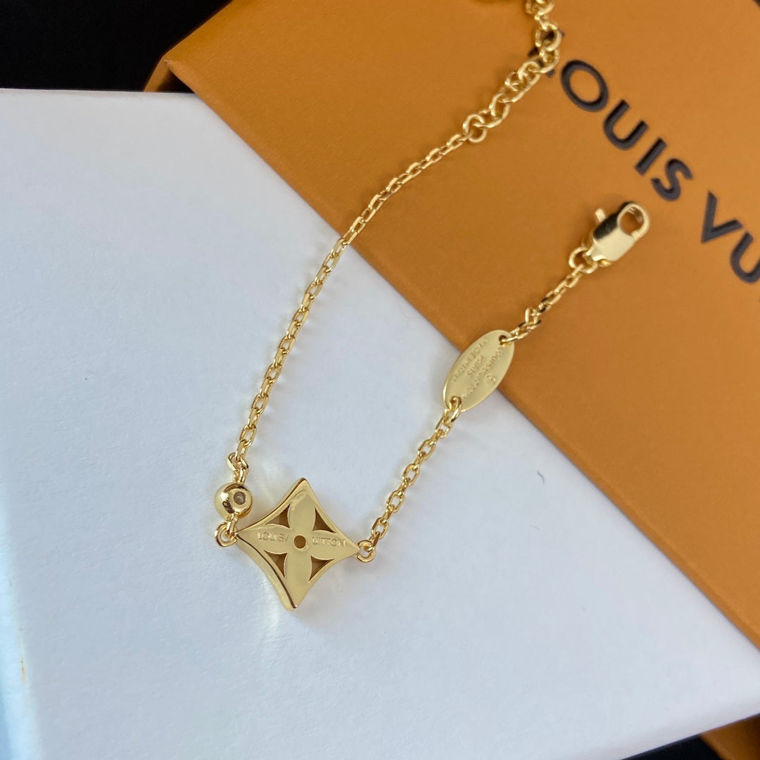 Louis Vuitton Crystal Floral Adjustable Bracelet – Luxury Jewelry – product image 3