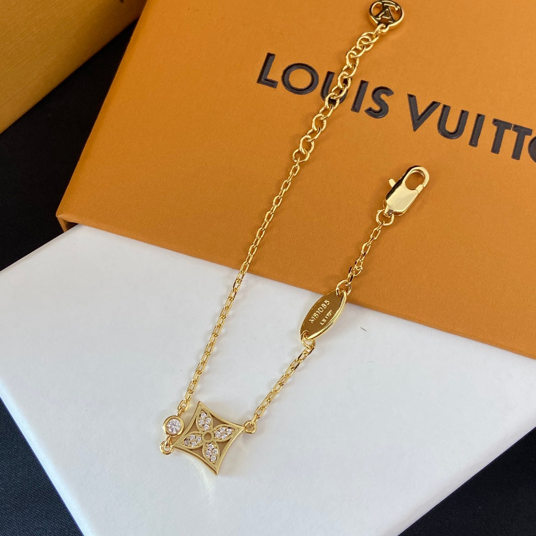 Louis Vuitton Crystal Floral Adjustable Bracelet – Luxury Jewelry – product image 4
