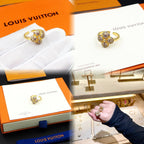 Louis Vuitton Crystal Floral Open Ring – Luxury Designer Jewelry – product image 6