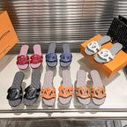 Louis Vuitton Cutout Letter Printed Slippers – slippers product image 13