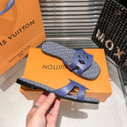 Louis Vuitton Cutout Letter Printed Slippers – slippers product image 14